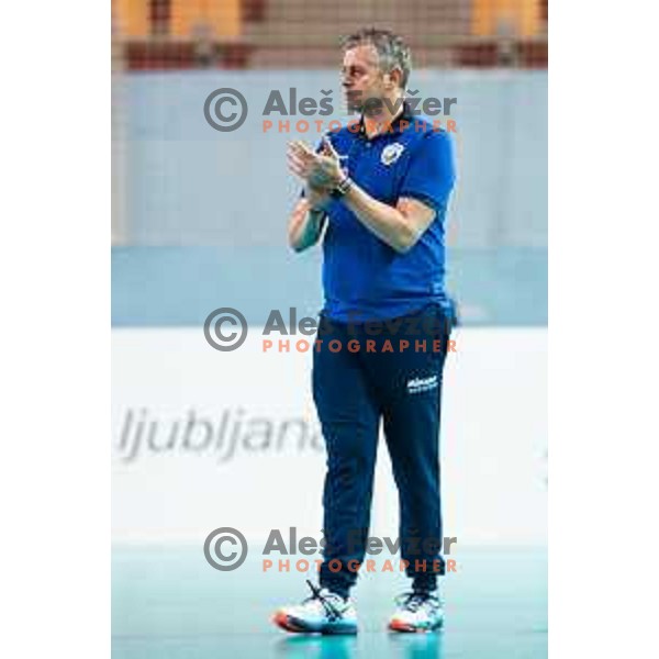 Alessandro Chiappini, head coach of team Slovenia during 2019 Women European Championship qualifier volleyball match between Slovenia and Iceland, played in Lukna, Maribor, Slovenia on January 5, 2019