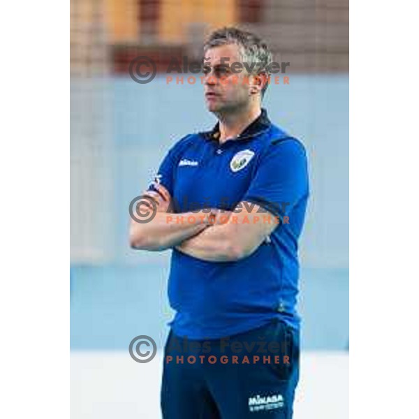 Alessandro Chiappini, head coach of team Slovenia during 2019 Women European Championship qualifier volleyball match between Slovenia and Iceland, played in Lukna, Maribor, Slovenia on January 5, 2019