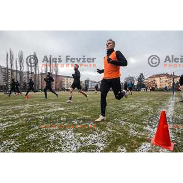 Zan Kolmanic during first training session in 2019, Ljudski vrt, Maribor, Slovenia on January 8, 2019