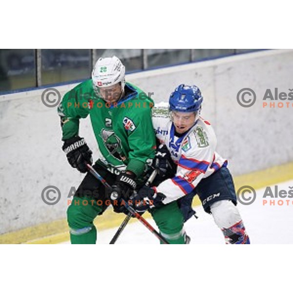 Ales Kranjc of SZ Olimpija in action during Alps League ice-hockey match between SZ Olimpija and Fassa in Tivoli Hall, Ljubljana, Slovenia on January 9, 2018
