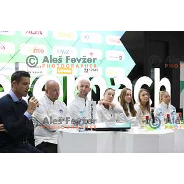 member of Slovenia FED Cup tennis team during press conference in Ljubljana on January 31, 2019