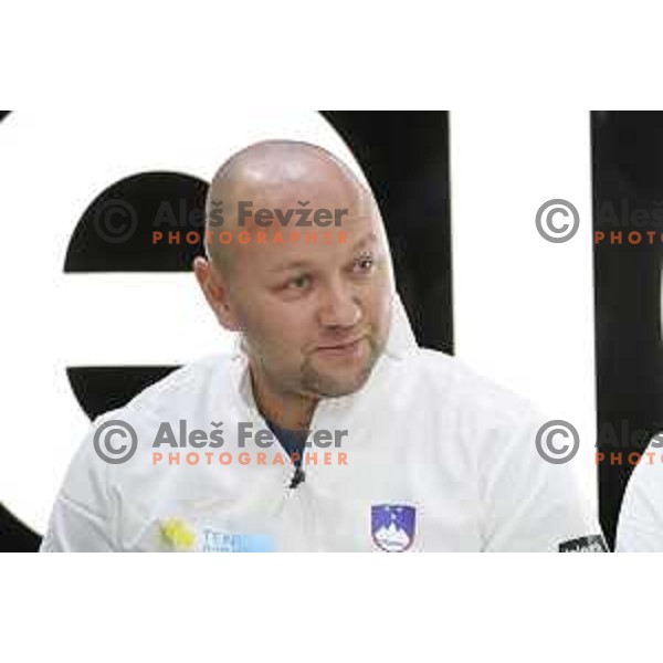 Andrej Krasevec, captain of Slovenia FED Cup tennis team during press conference in Ljubljana on January 31, 2019