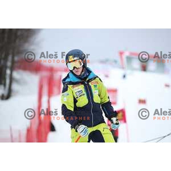 Course inspection before AUDI FIS World Cup Giant Slalom for 55. Golden Fox Zlata Lisica in Maribor, Slovenia on February 1, 2019