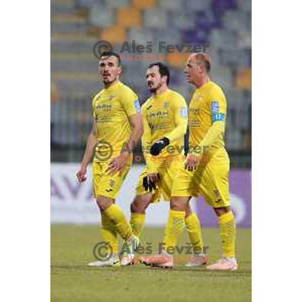 Tilen Klemencic, Tonci Mujan and Senijad Ibricic during friendly football match between Maribor and Domzale in Maribor on February 1, 2019