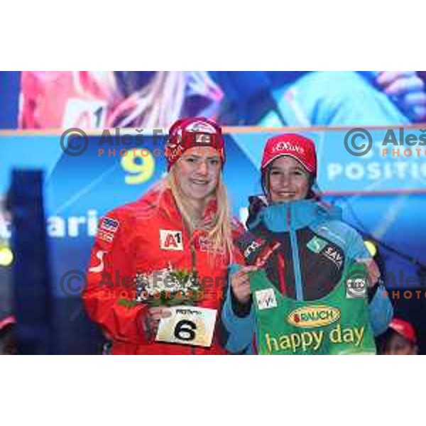 Katharina Truppe (AUT) at Official draw of starting numbers for AUDI FIS World Cup Slalom for 55. Golden Fox Zlata Lisica in Maribor, Slovenia on February 2, 2019