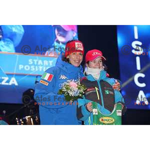 Chiara Costazza (ITA) at Official draw of starting numbers for AUDI FIS World Cup Slalom for 55. Golden Fox Zlata Lisica in Maribor, Slovenia on February 2, 2019