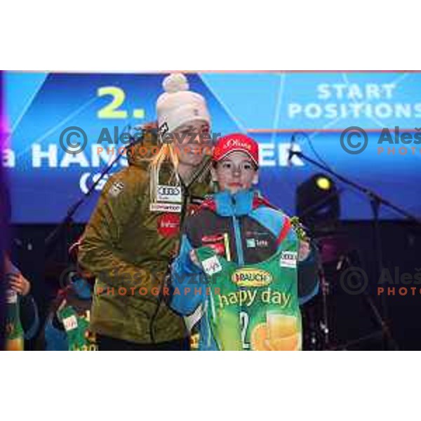 Frida Hansdotter (SWE) at Official draw of starting numbers for AUDI FIS World Cup Slalom for 55. Golden Fox Zlata Lisica in Maribor, Slovenia on February 2, 2019