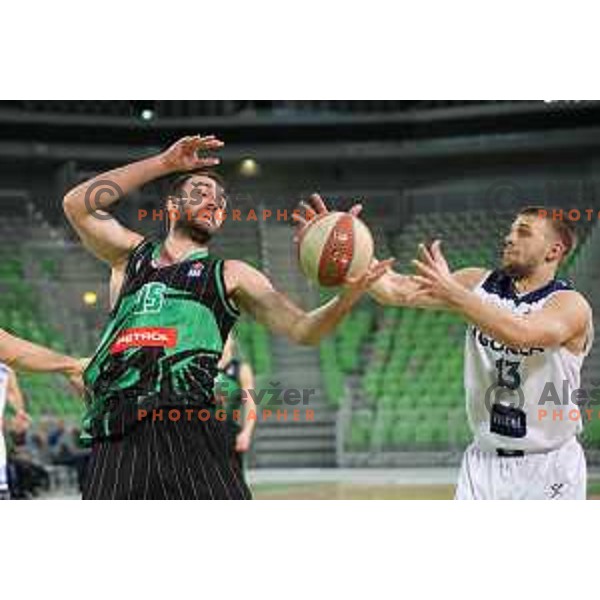 Mirza Begic of Petrol Olimpija in action during ABA league basketball match between Petrol Olimpija and Igokea in SRC Stozice, Ljubljana on February 11, 2019