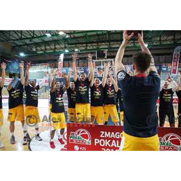 winners of Spar Cup at basketball match between Sixt Primorska and Hopsi Polzela in Bonifika Hall, Koper, Slovenia on February 17, 2019