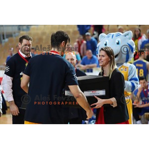 Marjan Cakarun, MVP of Spar Cup Final basketball match between Sixt Primorska and Hopsi Polzela in Bonifika Hall, Koper, Slovenia on February 17, 2019