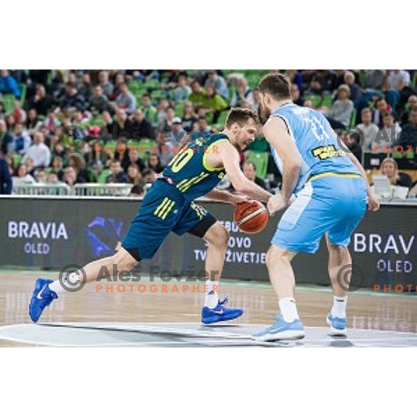 Zoran Dragic in action during FIBA Basketball World Cup 2019 European qualifiers basketball match between Slovenia and Ukraine, Stozice Arena, Ljubljana, Slovenia on February 26, 2019