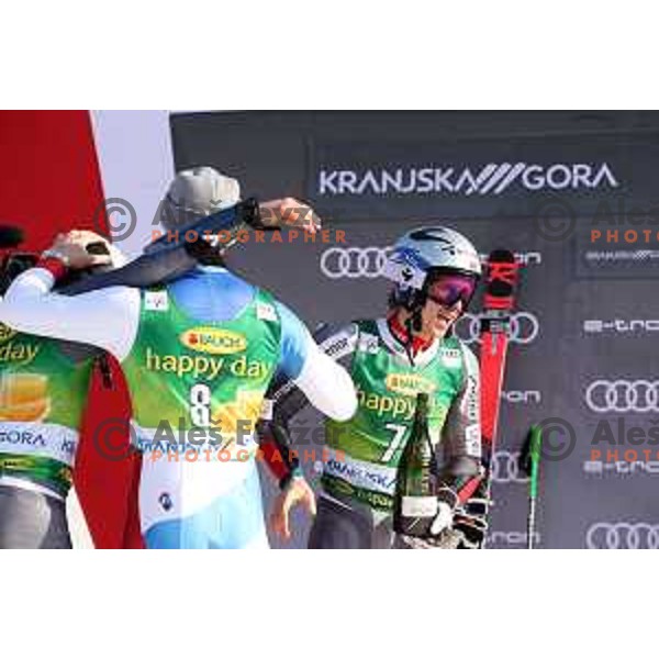 Henrik Kristoffersen, winner of Audi FIS World Cup Giant Slalom for 58. Vitranc Cup in Kranjska Gora, Slovenia on March 9, 2019