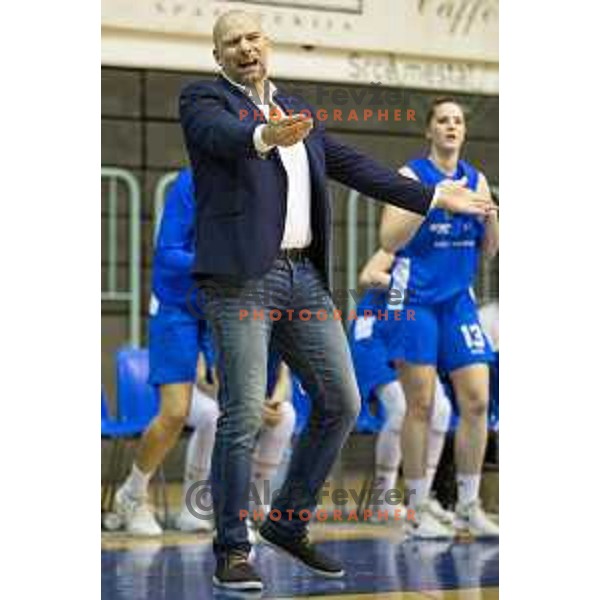 Ernest Novak, head coach of Triglav during women basketball match between ZKK Cinkarna Celje and Triglav, semi-final cup 2019, played in Dvorana Tabor, Maribor, Slovenia on March 9, 2019