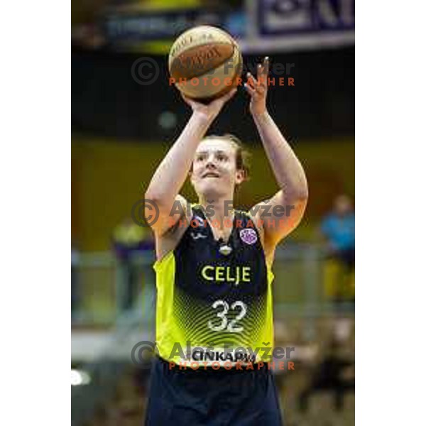 Chatrice Marie White in action during women basketball match between ZKK Cinkarna Celje and Triglav, semi-final cup 2019, played in Dvorana Tabor, Maribor, Slovenia on March 9, 2019