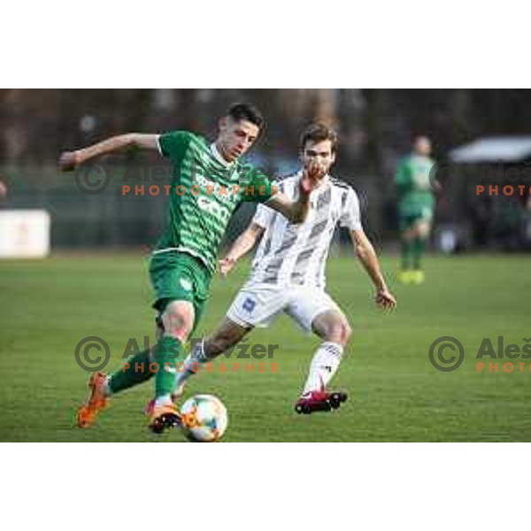 in action during soccer match between Mura and Krsko, Round 23 of PLTS 2018/19, played in Fazanerija, Murska Sobota, Slovenia on March 16, 2019