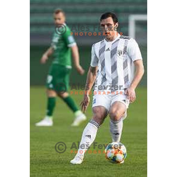 Armin Cerimagic in action during soccer match between Mura and Krsko, Round 23 of PLTS 2018/19, played in Fazanerija, Murska Sobota, Slovenia on March 16, 2019