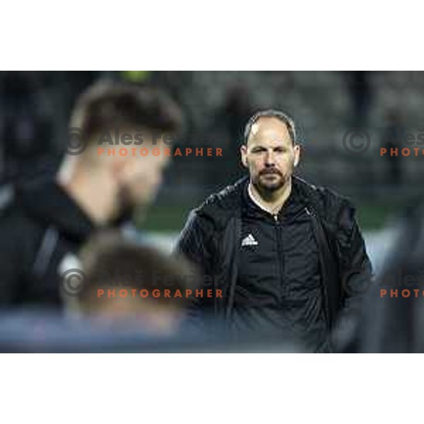 Ante Simundza, head coach of Mura during soccer match between Mura and Krsko, Round 23 of PLTS 2018/19, played in Fazanerija, Murska Sobota, Slovenia on March 16, 2019
