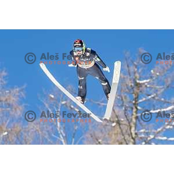 Robi Kranjec at Qualification for Ski flying individual at World Cup Ski Jumping Final in Planica, Slovenia on March 21, 2019