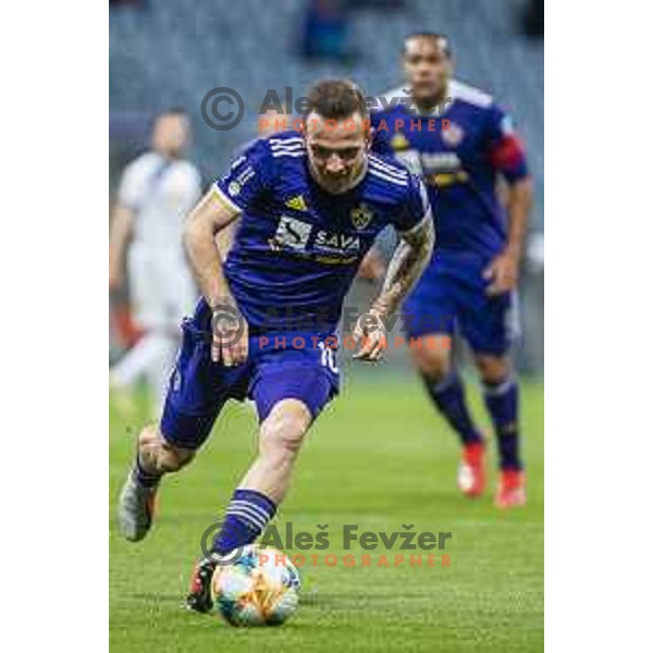 in action during soccer match between Maribor and Celje, Round 24 of PLTS 2018/19, played in Ljudki vrt, Maribor, Slovenia on March 30, 2019