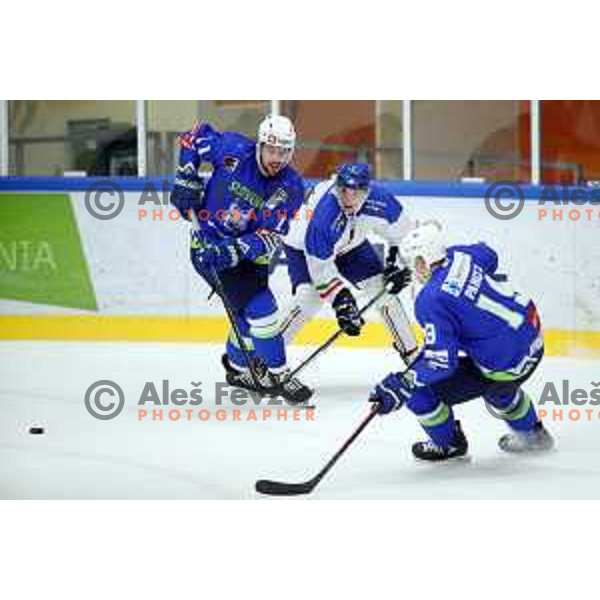 Anze Kopitar in action during friendly Ice-Hockey match between Slovenia and Italy in Bled Ice Hall, Slovenia on April 25, 2019