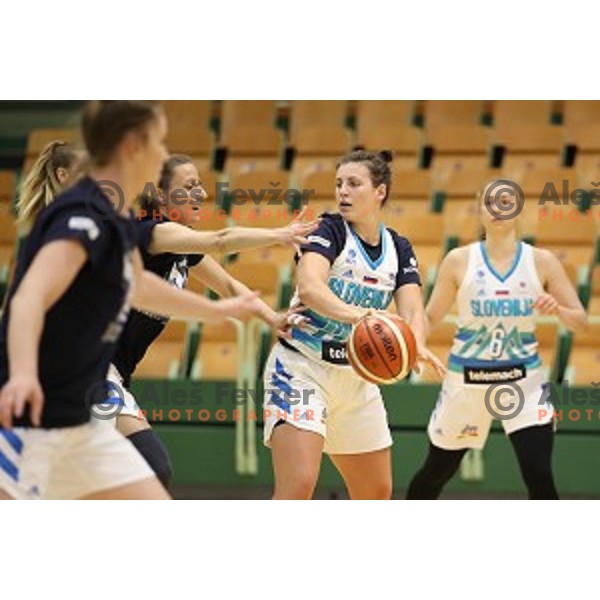 Aleksandra Kroselj of Slovenia Women\'s basketball team during practice session in Tri Lilije Hall, Lasko on May 28, 2019