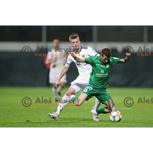 Asmir Suljic in action in the Final of Slovenian Cup between Olimpija and Maribor in Celje, Slovenia on may 30, 2019