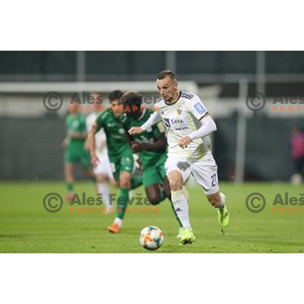 Jasmin Mesanovic in action in the Final of Slovenian Cup between Olimpija and Maribor in Celje, Slovenia on may 30, 2019