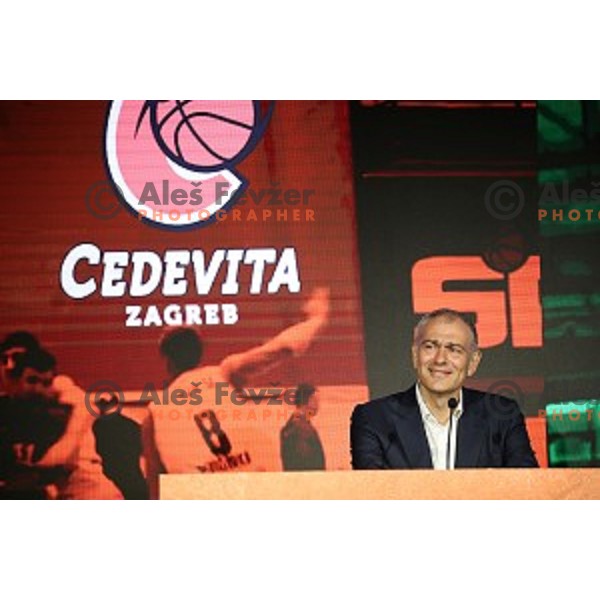 President of KK Cedevita Zagreb Emil Tedeschi during press conference in Stozice Hall, Ljubljana, Slovenia on june 4, 2019
