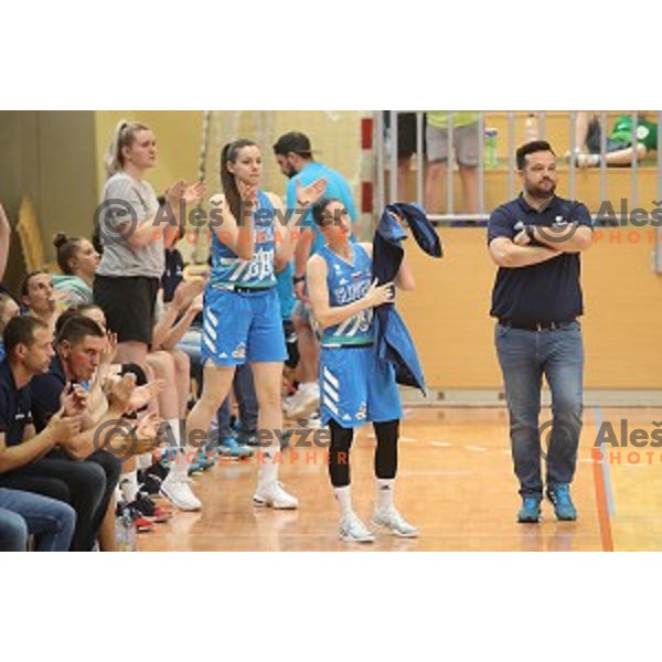 Nika Baric in action during friendly Women\'s basketball match between Slovenia and Sweden in Polaj Hall, Trbovlje on June 6, 2019