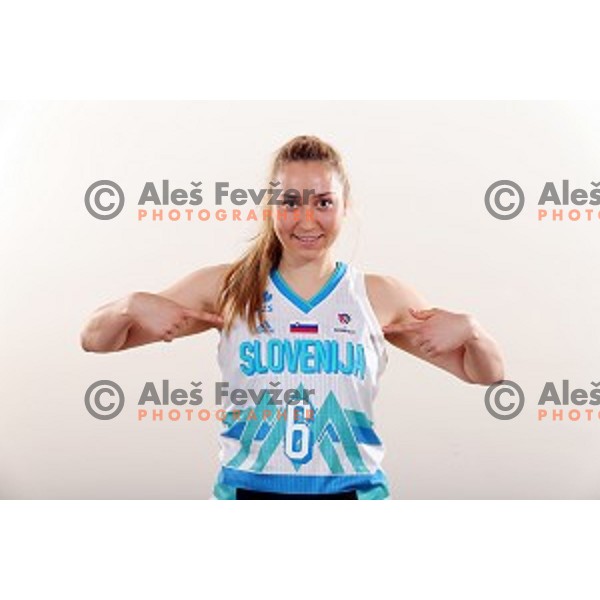 Annamaria Prezelj of Slovenia Women\'s basketball team for Eurobasket 2019 during media day in Lasko, Slovenia on May 28, 2019