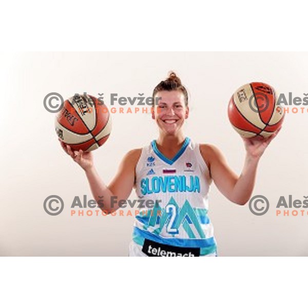 Aleksandra Kroselj of Slovenia Women\'s basketball team for Eurobasket 2019 during media day in Lasko, Slovenia on May 28, 2019
