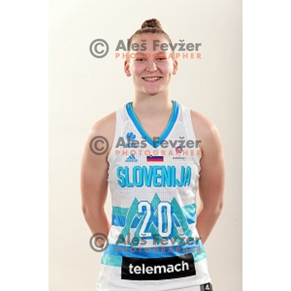 Lea Debeljak of Slovenia Women\'s basketball team for Eurobasket 2019 during media day in Lasko, Slovenia on May 28, 2019