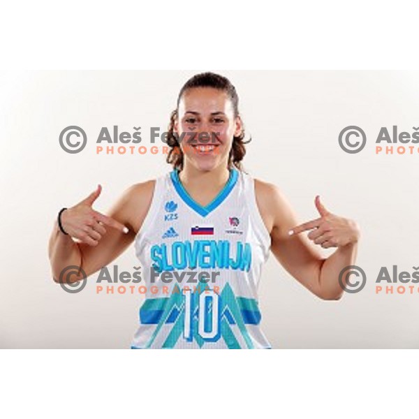 Tina Jakovina of Slovenia Women\'s basketball team for Eurobasket 2019 during media day in Lasko, Slovenia on May 28, 2019