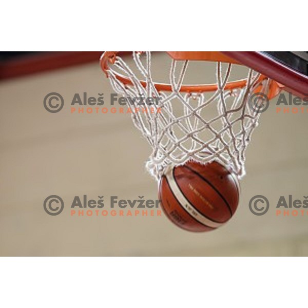 in action during friendly Women\'s basketball match between Slovenia and Slovakia in Poden Sports Hall, Skofja Loka on June 14, 2019
