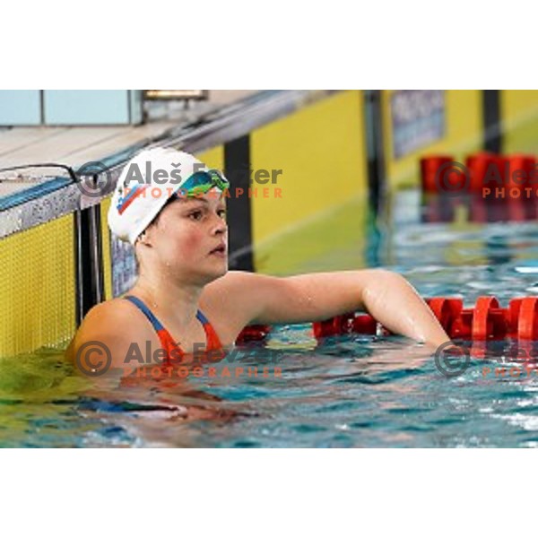 Katja Fain ( Branik Maribor) in action during Slovenian Swimming National Championships in Kranj on June 15, 2019
