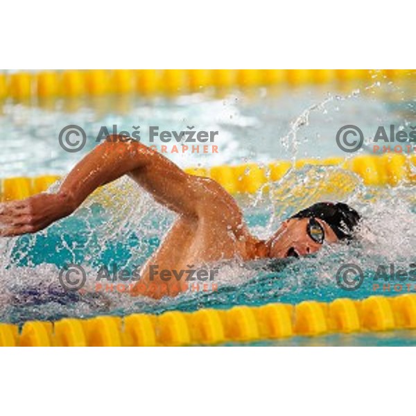 MArtin Bau in action during Slovenian Swimming National Championships in Kranj on June 15, 2019