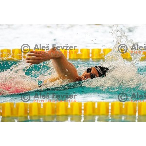 Anja Klinar in action during Slovenian Swimming National Championships in Kranj on June 15, 2019