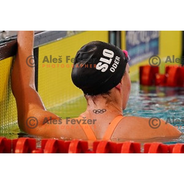 Tjasa Oder in action during Slovenian Swimming National Championships in Kranj on June 15, 2019