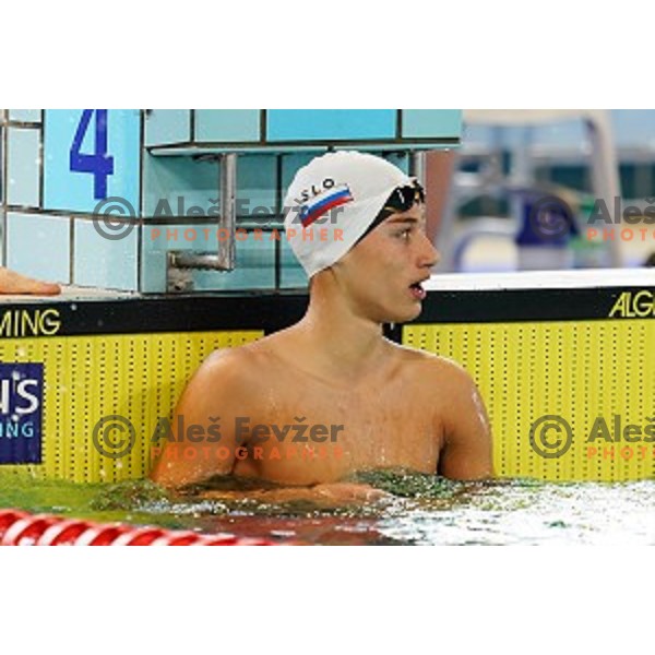 Jas Berloznik in action during Slovenian Swimming National Championships in Kranj on June 15, 2019