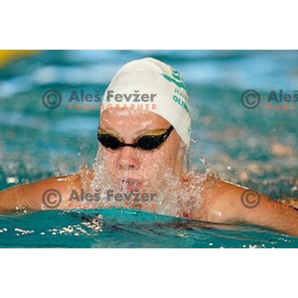 Sara Mihalic in action during Slovenian Swimming National Championships in Kranj on June 15, 2019