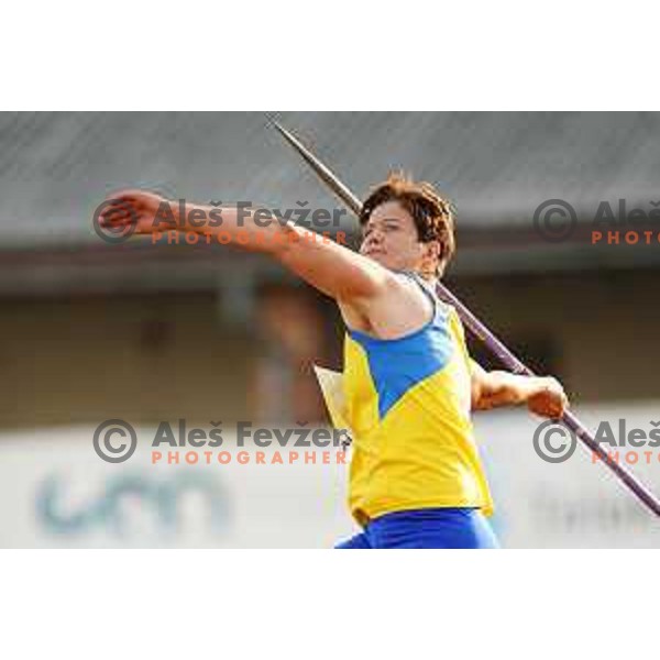 Martina Ratej, winner of Women\'s javelin at Slovenian Athletics Cup in Celje, Slovenia in June 15, 2019