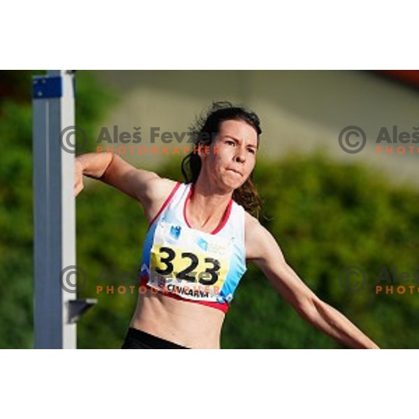 Monika Podlogar competes in Women\'s high jump at Slovenian Athletics Cup in Celje, Slovenia in June 15, 2019