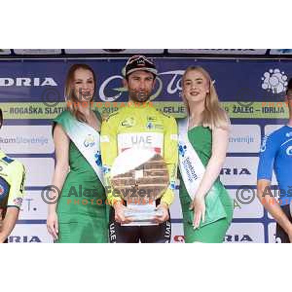 Diego Ulissi of team UAE, winner of 26 Tour of Slovenia in Novo Mesto, Slovenia on June 23, 2019