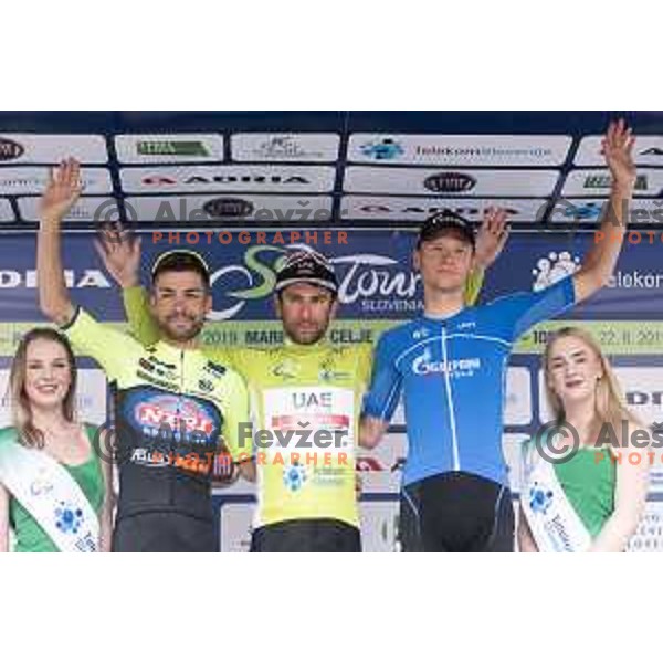 Diego Ulissi of team UAE, winner of 26 Tour of Slovenia in Novo Mesto, Slovenia on June 23, 2019