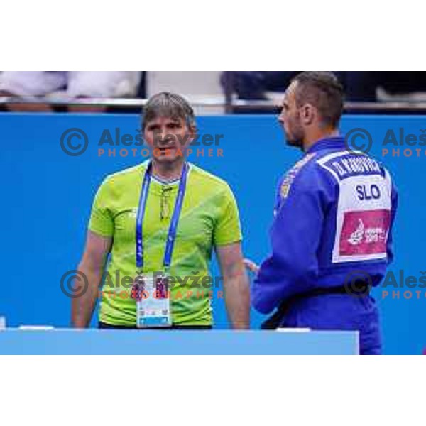 David Kukovica of Slovenia in action during Judo Tournament of 2nd European Games, Minsk, Belarus on June 24, 2019