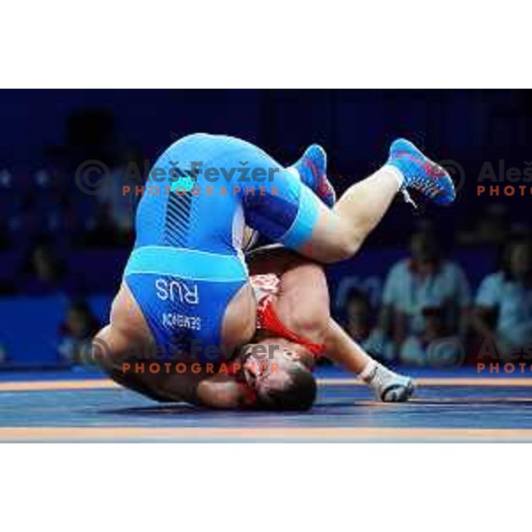 Wrestling Greco-Roman Style in Dvorec Sporta at 2nd European Games, Minsk, Belarus on June 29, 2019