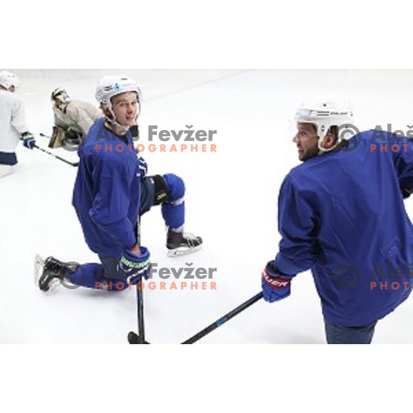 Ziga Jeglic of Slovenia ice-hockey team during practice session in Bled Ice Hall on November 4, 2019