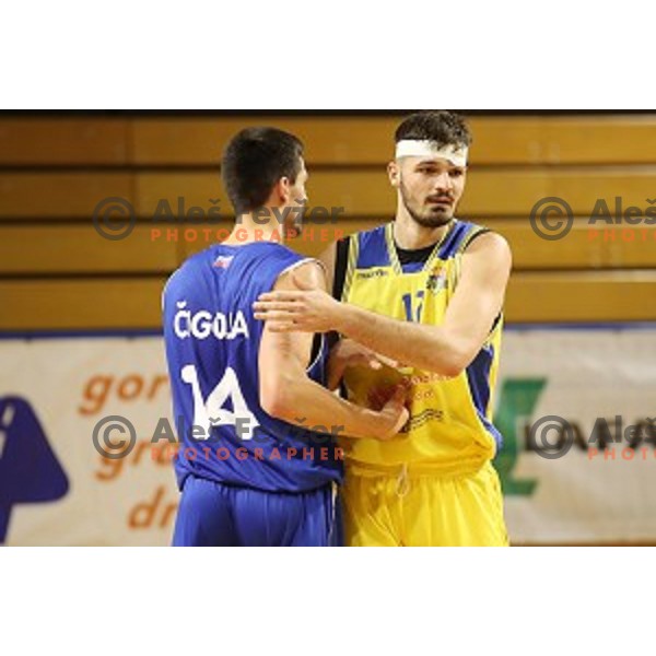 of Sencur GGD in action during 1.SKL league basketball match between Sencur GGD and Rogaska in Sencur Sports Hall, Slovenia on January 4, 2020