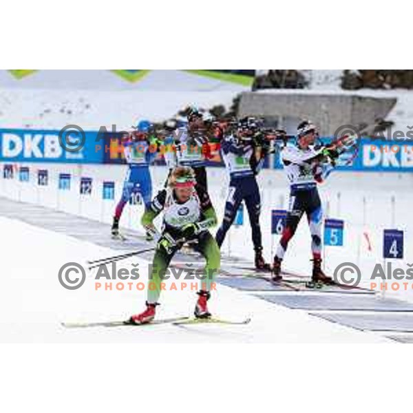 Klemen Bauer (SLO) competes in Mixed 4x7.5 km Relay at IBU Biathlon World Cup, Pokljuka, Slovenia on January 25, 2020
