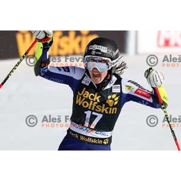 Tina Robnik (SLO), sixt placed at AUDI FIS Alpine Ski World Cup Giant Slalom for 56. Golden Fox Trophy in Kranjska gora, Slovenia on February 15, 2020